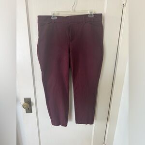 Old Navy Maroon Pixie Pants size 16